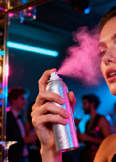 ¿Cuál es el principio detrás del spray de ajuste de maquillaje?