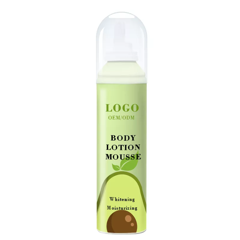 Belleza limpia piel seca de la piel del cuerpo batido mousse
